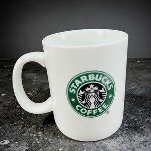 Starbucks Coffee 2007 Ceramic Coffee Mug Cup Green Black Logo 8oz Mug Ceramic
